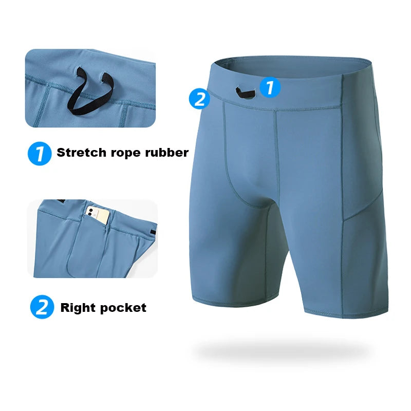 Men’s Compression Shorts – Quick Dry, Gym-Ready, Built for Performance
